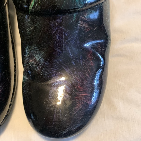 DANSKO PROFESSIONAL CLOGS SIZE:39 COLOR:BLACK, purple, GREEN GOOD CONDITION - Picture 2 of 12